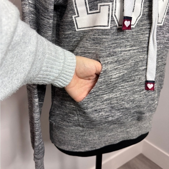 Reflex Heather Gray “Love” Women’s Hoodie (S) - Picture 5 of 7